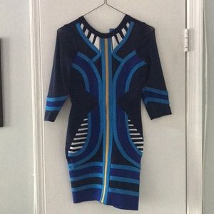 CELEB Boutique Multi-blue dress